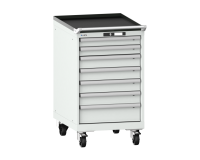LISTA - Armoire tiroirs mobile (HxLxP) 99 x 56,4 x 72,5 cm KEY Lock R7035