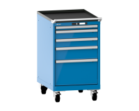 LISTA - Armoire tiroirs mobile (HxLxP) 99 x 56,4 x 72,5 cm KEY Lock R5012
