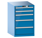 Armoire à tiroirs Lista 27x36E H 85 x L 56,4 x P 72,5 cm 5 tiroirs (1 x 10, 1 x 15 et 2 x 20 cm) Key Lock