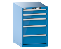 LISTA - Armoire à tiroirs (HxLxP) 85 x 56,4 x 72,5cm KEY Lock R5012