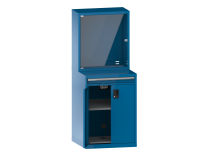 Armoire informatique Lista 36x36E - H 180 x L 71,7 x P 72,5 cm F KEY Lock Bleu clair RAL 5012