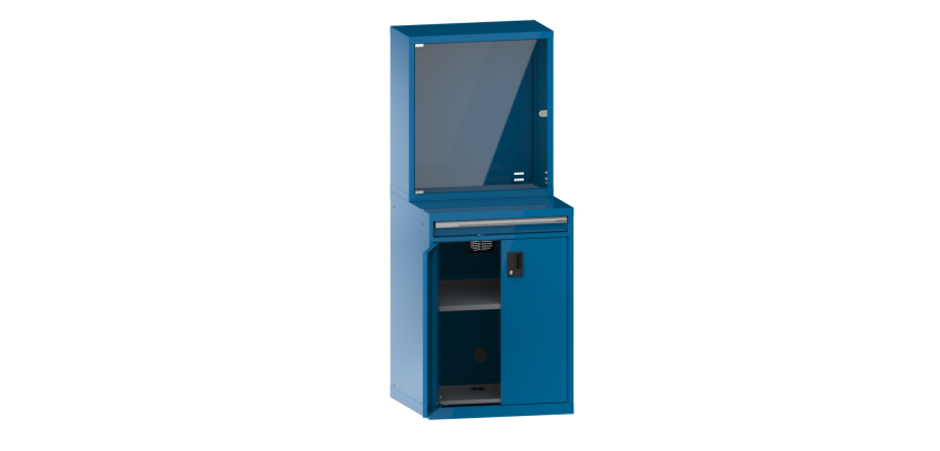 Armoire informatique fixe Lista porte battante 36x36E - H 180 x L 71,7 x P 72,5 cm
