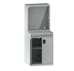 Armoire informatique fixe Lista porte battante 36x36E - H 180 x L 71,7 x P 72,5 cm