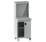 Armoire informatique mobile Lista porte battante 36x36E - H 193,7 x L 71,7 x P 72,5 cm