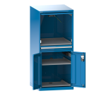 Armoire informatique fixe Lista porte escamotable 36x36E - H 162,5 x L 71,7 x P 72,5 cm