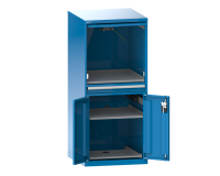 Armoire informatique Lista 36x36E - H 162,5 x L 71,7 x P 72,5 cm F KEY Lock Bleu clair RAL 5012