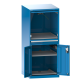 LISTA - Armoire informatique 36x36E (LxPxH) 717x725x1625mm F KEY Lock Bleu clair RAL 5012