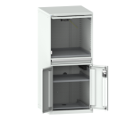 Armoire informatique fixe Lista porte escamotable 36x36E - H 162,5 x L 71,7 x P 72,5 cm
