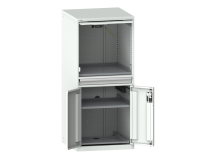 Armoire informatique Lista 36x36E - H 162,5 x L 71,7 x P 72,5 cm F KEY Lock Gris clair RAL 7035