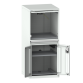 LISTA - Armoire informatique 36x36E (LxPxH) 717x725x1625mm F KEY Lock Gris clair RAL 7035