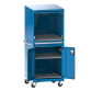 LISTA - Armoire informatique mobile 36x36E (LxPxH) 717x725x1762mm F KEY Lock Bleu clair RAL 5012