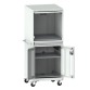 LISTA - Armoire informatique mobile 36x36E (LxPxH) 717x725x1762mm F KEY Lock Gris clair RAL 7035