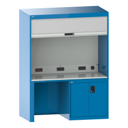LISTA - Quality Station 2x36x36E (LxPxH) 1434x725x1900mm, Types FR, KEY Lock Bleu clair RAL 5012