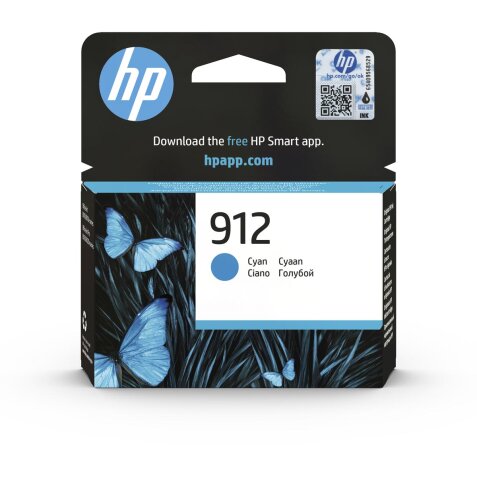 HP 912 Cartouche d'encre cyan authentique