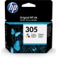 HP cartouche d'encre 305, 100 pages, OEM 3YM60AE, 3 couleurs