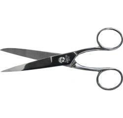 Desq schaar 15 cm, acier chromé, anneaux symmétriques
