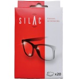 SILAC lingettes nettoyantes pour lunettes, boîte de 20 pièces