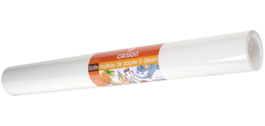 Canson drawing paper, 90 g, 50 cm x 5 m, on roll