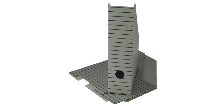 Magazine rack set of 3 boxes wrapped in shrink film