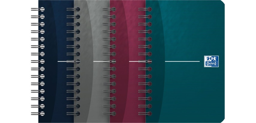 Oxford Office Essentials Notizbuch, 180 Seiten, 9 x 14 cm, 5 mm kariert, verschiedene Farben