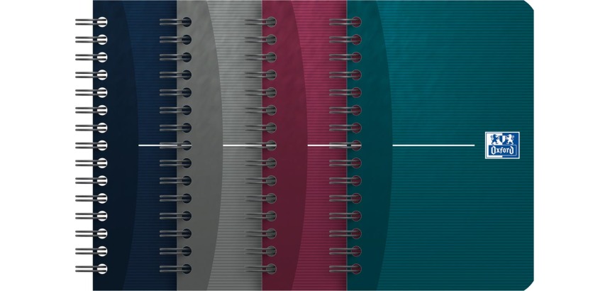 Oxford Office Essentials notitieboekje, 180 bladzijden, ft 9 x 14 cm, geruit 5 mm, geassorteerde kleuren