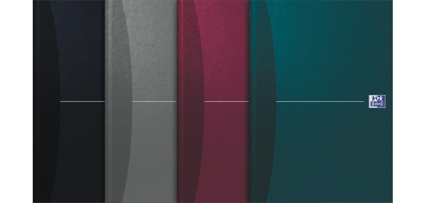 Oxford Office Essentials cahier, couverture rigide, 192 pages, ft A4, quadrillé 5 mm, couleurs assorties