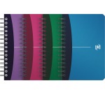 Oxford Office Urban Mix carnet de notes, 180 pages, ft 9 x 14 cm, quadrillé 5 mm, couleurs assorties