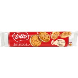 Lotus speculoos fourrés, 150 g, vanille, paquet de 9 rouleaux