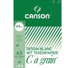 Canson drawing pad C à grain 125 g/m², size 29.7 x 42 cm (A3)