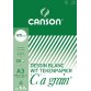 Canson bloc de dessin C à grain 125 g/m², ft 29,7 x 42 cm (A3)