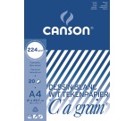 Canson drawing pad C à grain, 224 g/m², size 21 x 29.7 cm (A4)