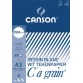 Canson bloc de dessin C à grain, 224 g/m², ft 29,7 x 42 cm (A3)