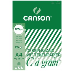 DE_BLOC DESSIN C A GRAIN A4 125G