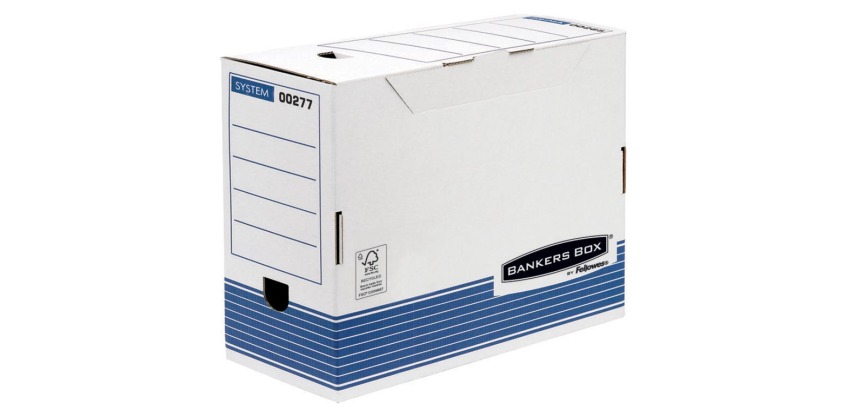 Bankers Box System archive box, A4 size, 15 cm spine, blue