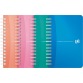 Oxford Office My Colours cahier de notes, 180 pages, ft 9 x 14 cm, quadrillé 5 mm, couleurs assorties