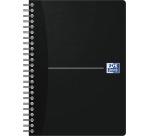 Oxford Office Essentials cahier à reliure spirale, 180 pages, ft A5, ligné, noir