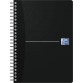 Oxford Office Essentials spiraalschrift, 180 bladzijden, ft A5, gelijnd, zwart