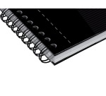 Oxford Office Essentials cahier à reliure spirale, 180 pages, ft A5, ligné, noir