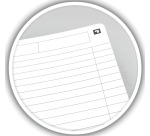 Oxford Office Essentials cahier à reliure spirale, 180 pages, ft A5, ligné, noir