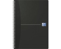 Oxford Office Essentials Spiralbindung Notizbuch, 180 Seiten, A4, liniert, schwarz