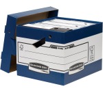 Bankers Box boîte à archives, format 33,3 x 29,2 x 40,4 cm, bleu