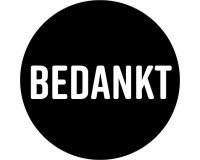 KP étiquette "Bedankt", diamètre 40 mm, rouleau de 250 pièces