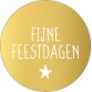 KP étiquette "Fijne Feestdagen", diamètre 40 mm, rouleau de 250 pièces