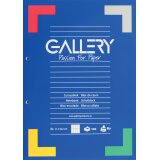 Gallery cursusblok, ft A4, 80 g/m², 2-gaatsperforatie, commercieel geruit, 100 vel