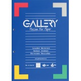 Gallery bloc de cours, quadrillé commercial, papier de 80 g/m²