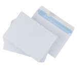 Galerieumschläge, Format 114 x 162 mm mit Klebestreifen, Packung mit 50 Stück