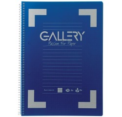 Gallery Traditional spiraalschrift ft A4, geruit 5 mm, geassorteerde kleuren, 160 bladzijden