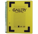Gallery Traditional spiraalschrift ft A4, geruit 5 mm, geassorteerde kleuren, 160 bladzijden