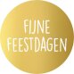 KP étiquette "Fijne Feestdagen", diamètre 40 mm, 2024, rouleau de 250 pièces