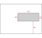 Gallery envelopes, size 156 x 220 mm, adhesive strip, right window (size 40 x 110 mm)